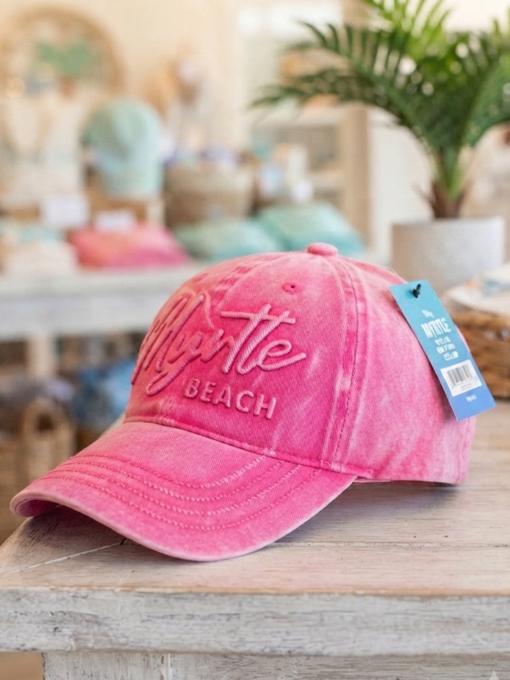 566 Pink Myrtle Beach Cap maximalist hot pink summer graffiti